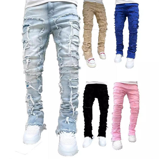 Herren modische Zerrissene Skinny Jeans im lässigen Street-Style