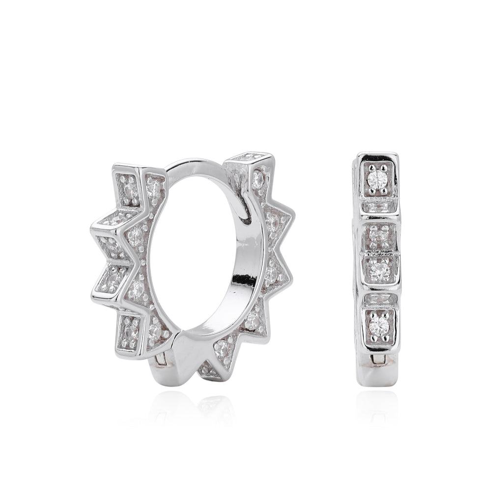 Damen Ohrhänger im modernen Sternendesign aus 925 Sterling Silber Shop Nory