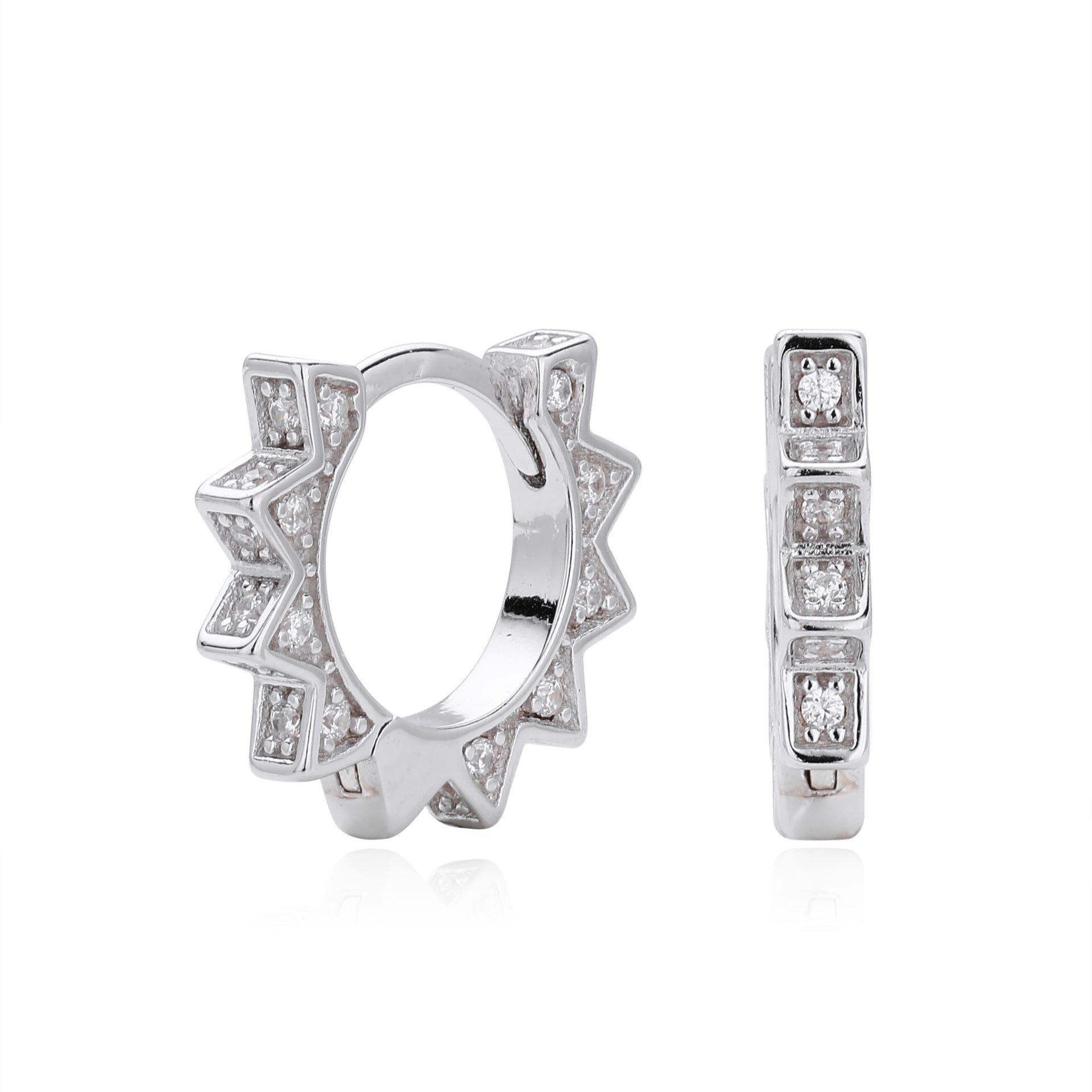 Damen Ohrhänger im modernen Sternendesign aus 925 Sterling Silber Shop Nory
