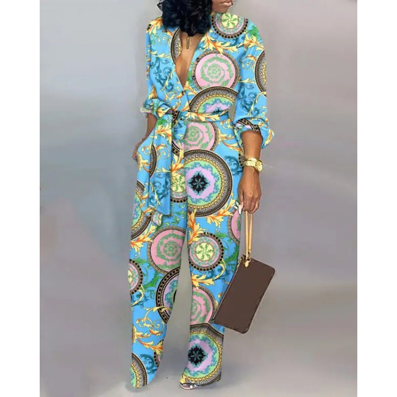 Damen Denim Jumpsuit mit modischem Patchwork-Design und praktischen Taschen