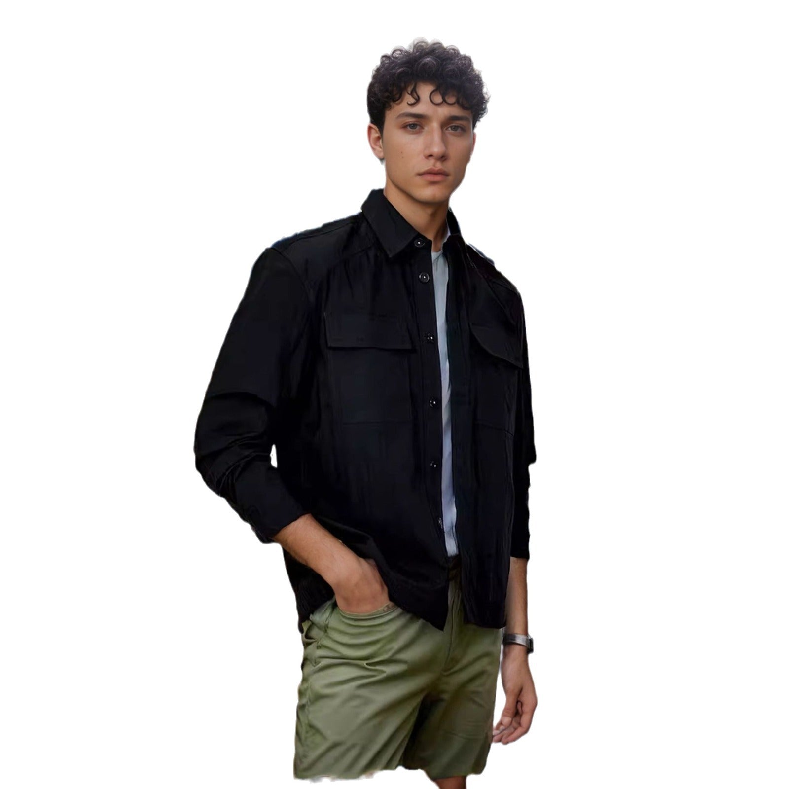 Herren lässige Sommerjacke mit Windschutz