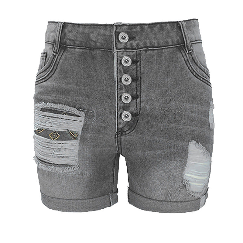 Damen modische destroyed Jeansshorts