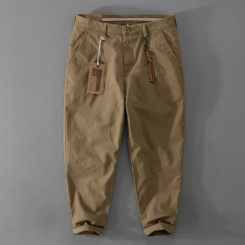Herren Baumwoll‑Twill Chino im Relaxed‑Tapered Schnitt mit Kordelzugbund und aufgesetzten Taschen Shop Nory