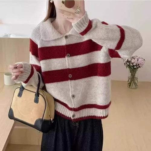 Damen Gemusterte Strickjacke Shop Nory