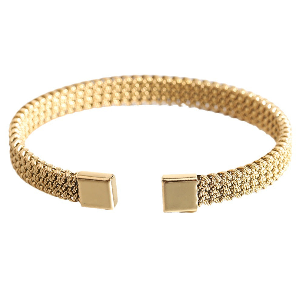 Damen elegantes und flexibles Edelstahlarmband Shop Nory