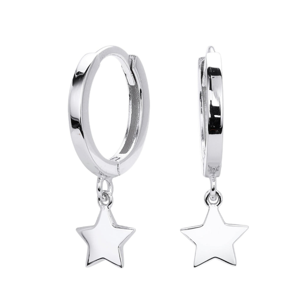 Damen Ohrhänger mit starförmigem Anhänger aus hochwertigem 925 Sterling Silber Shop Nory