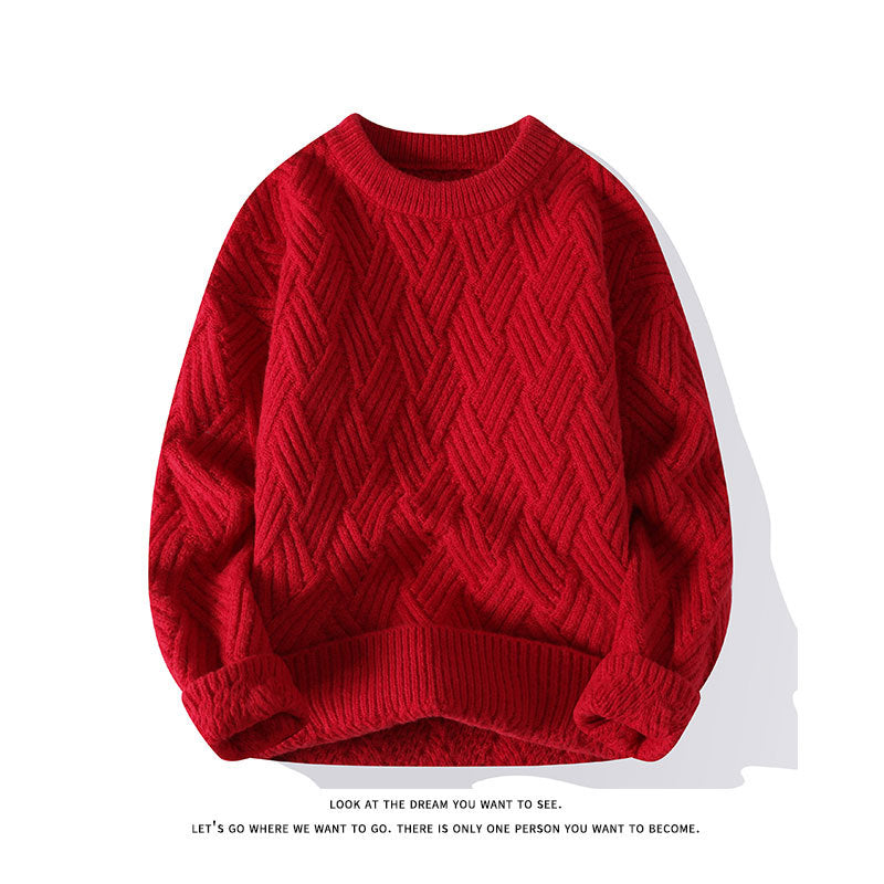Damen grobgestrickter Oversize-Pullover mit Zopfmuster und elastischem Rippbund Shop Nory