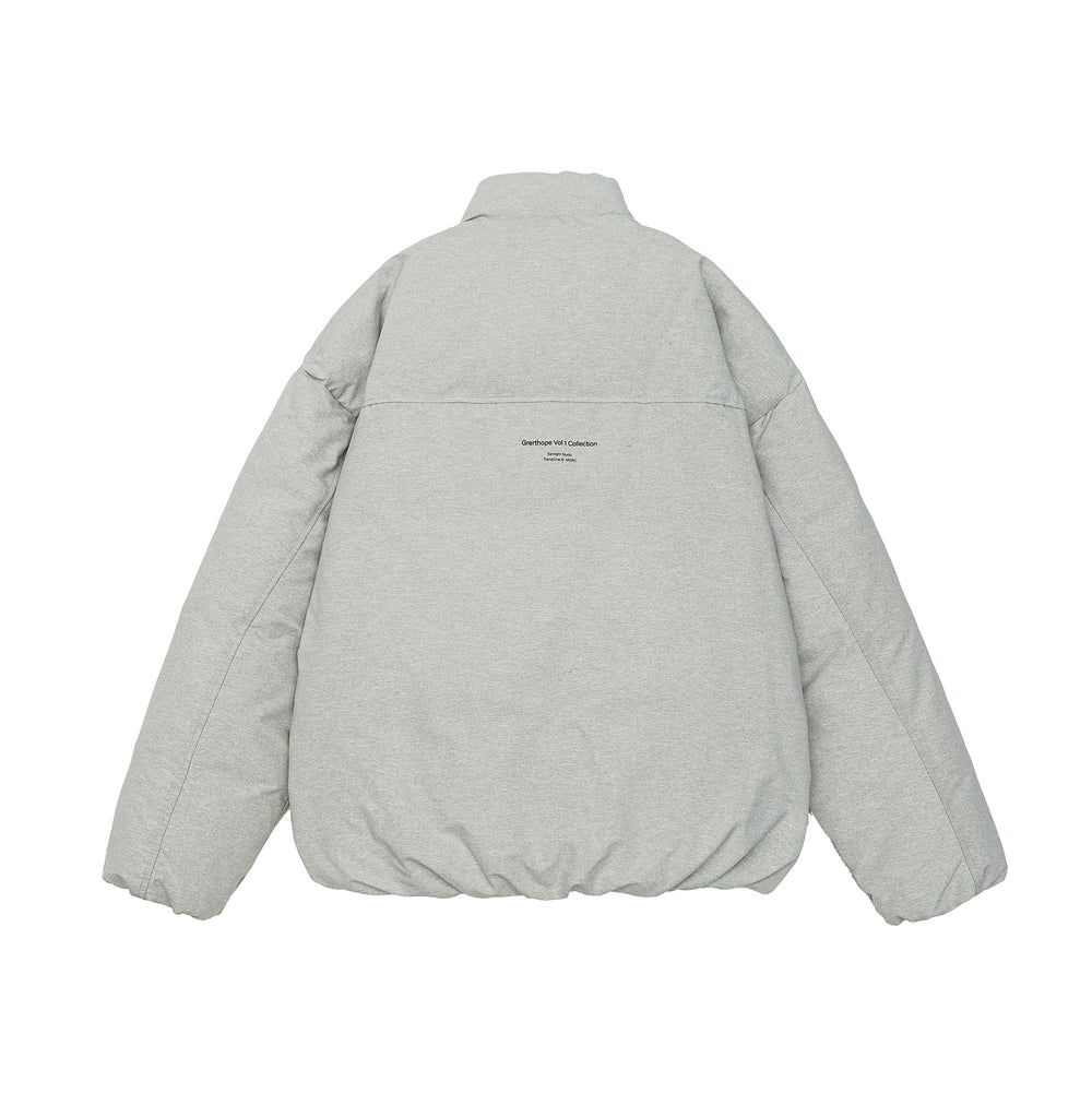 Damen Kurz geschnittene Oversize Steppjacke mit hohem Stehkragen und verdecktem Reißverschluss Shop Nory