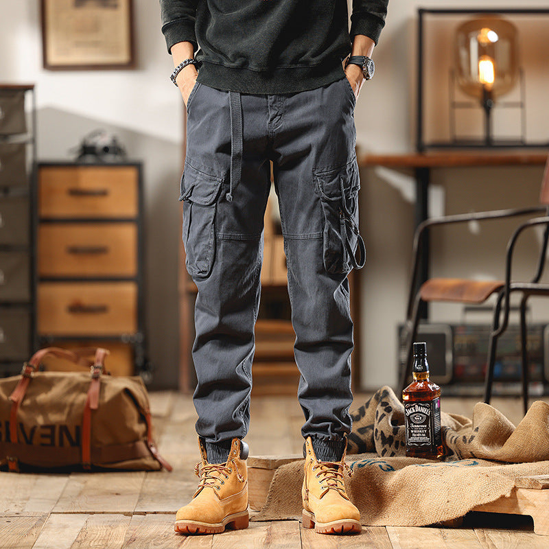 Herren Cargo-Joggerhose mit Multifunktions-Taschen und elastischem Saum Shop Nory