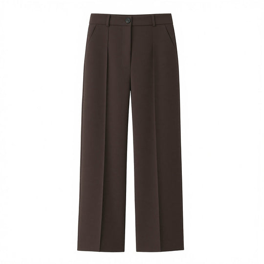 Damen Zweiteiliges Blazer-Set mit Wickelgürtel und weiter Bundfaltenhose Shop Nory