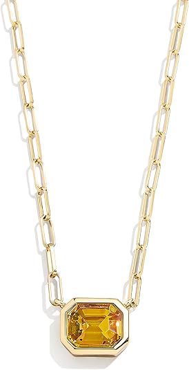 Damen Halskette mit facettiertem Rubinanhänger und eleganter Gliederkette Shop Nory