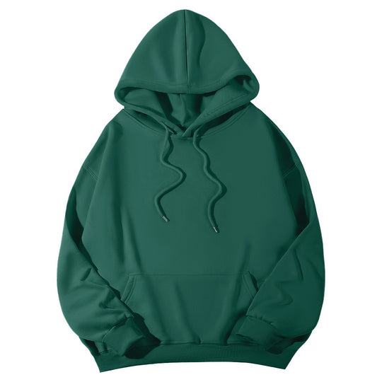 Unisex Oversize-Fleece-Hoodie mit tiefer Schulter, Kängurutasche und breitem Rippbund Shop Nory