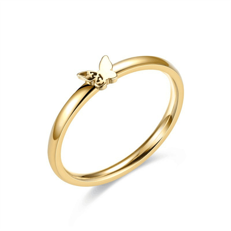 Damen Ring mit filigranem Schmetterlingsdesign Shop Nory