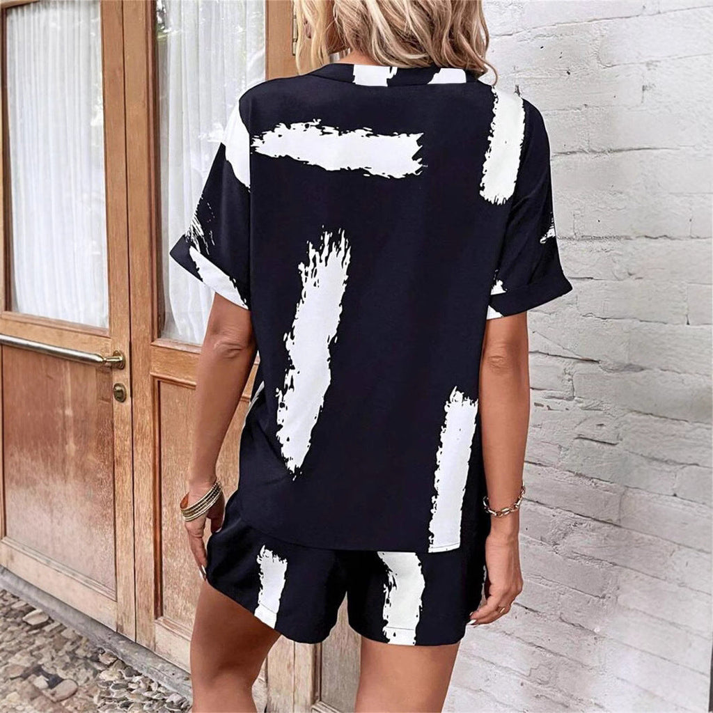 Damen Trendiger Jumpsuit mit kreativem Muster und komfortablem Schnitt Shopnory