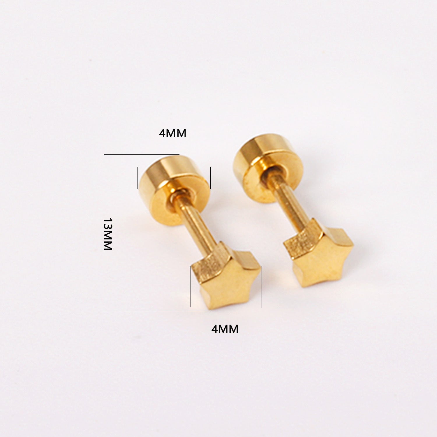 Damen Bauchnabelpiercing mit funkelndem Sternenanhänger und hochwertiger Goldbeschichtung Shop Nory