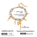 Damen Charm-Armband mit einzigartigen Symbolen und hygienischem Edelstahl Shop Nory