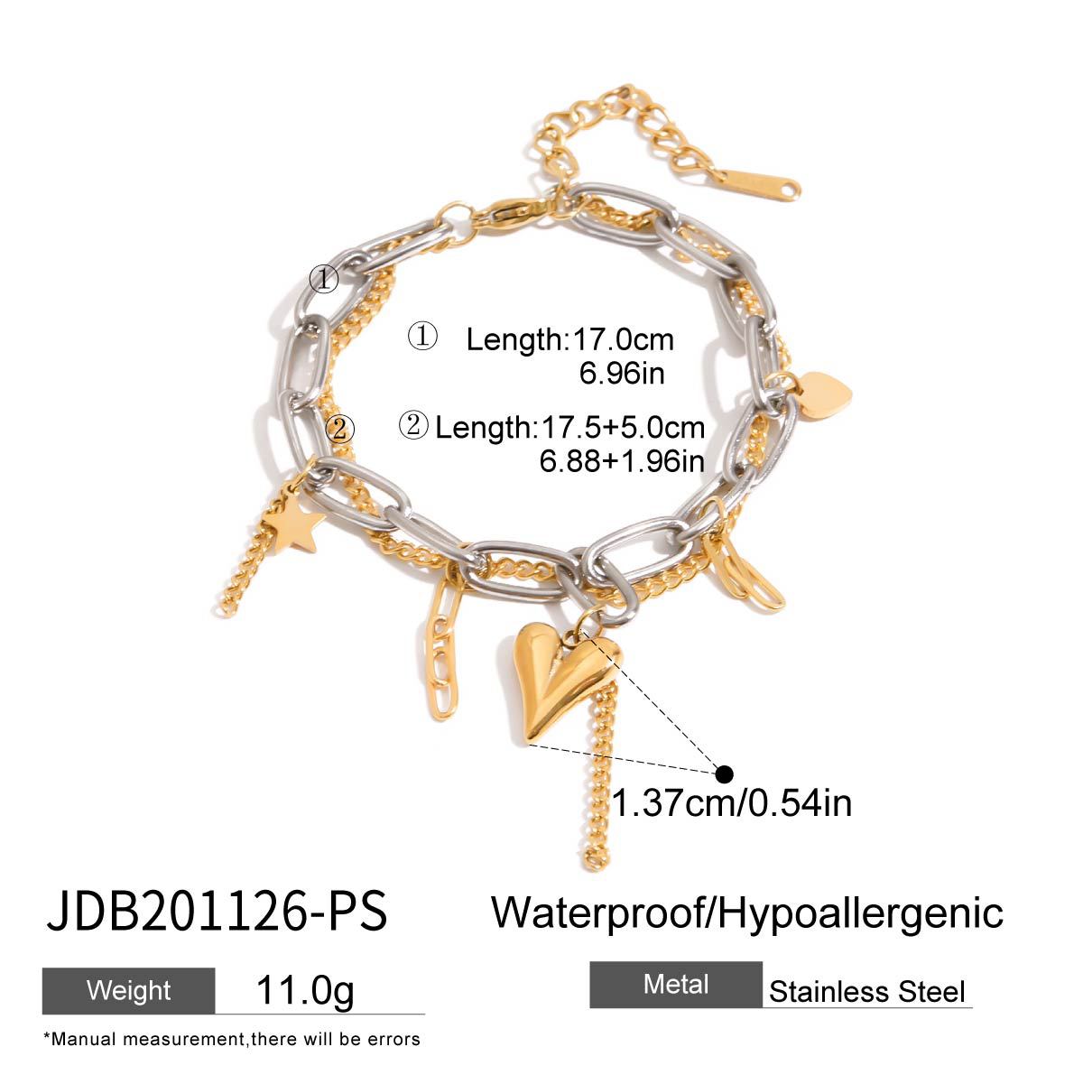 Damen Charm-Armband mit einzigartigen Symbolen und hygienischem Edelstahl Shop Nory
