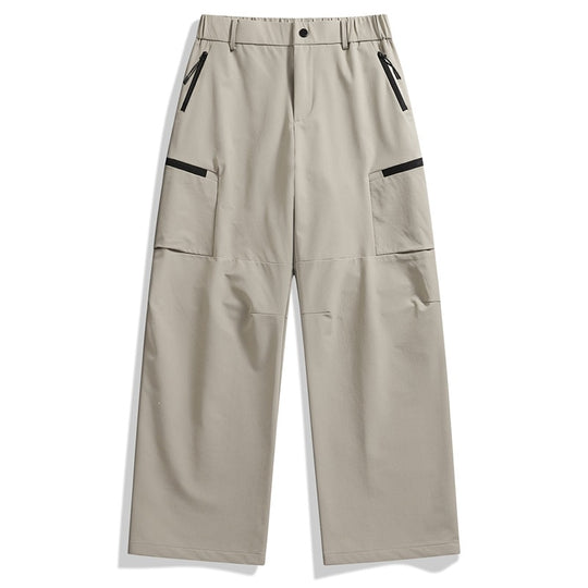 Herren weite Utility-Cargohose mit Reißverschluss‑Taschen und vorgeformten Knien Shop Nory
