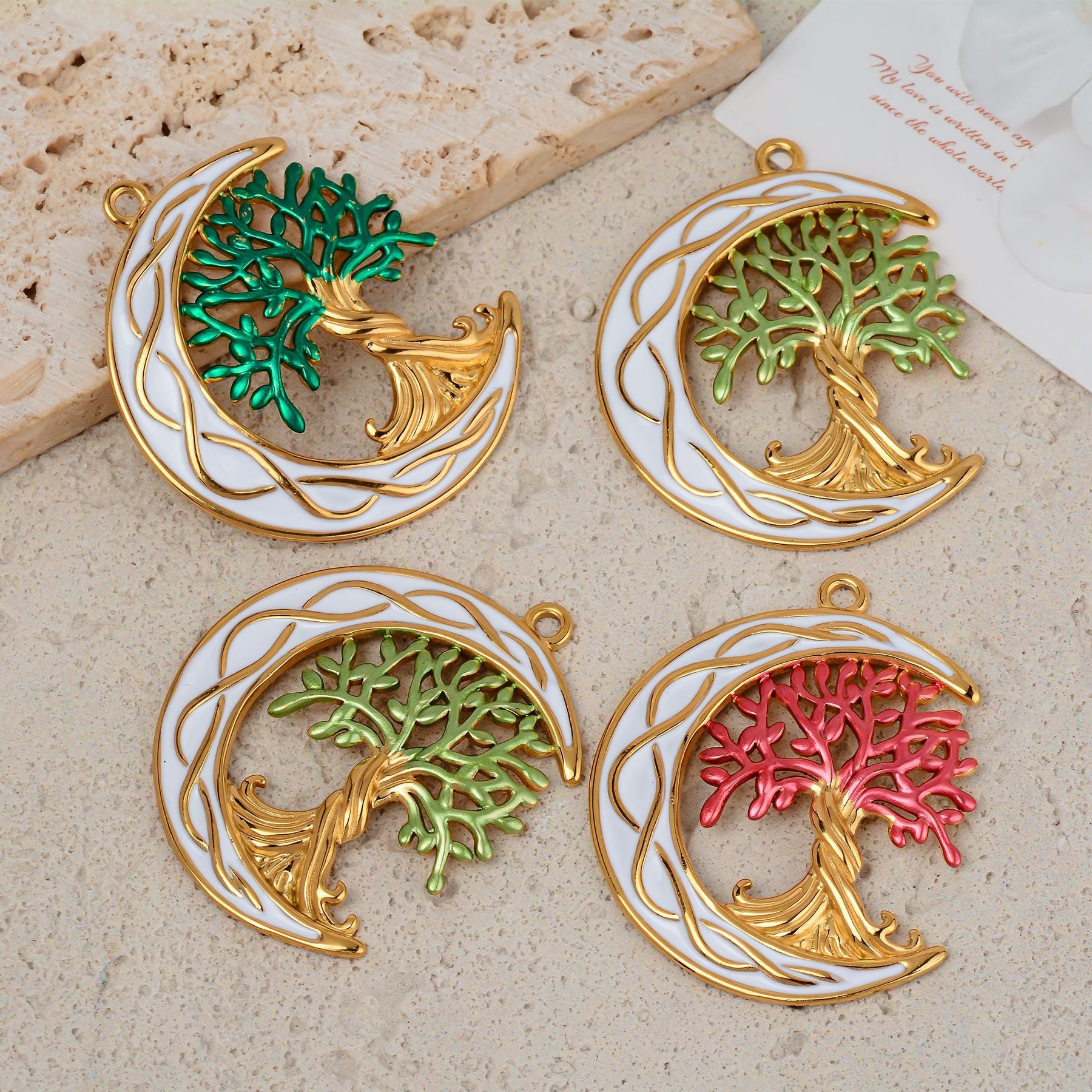 Damen Schmuckanhänger mit Baum-des Lebens-Motiv Shop Nory