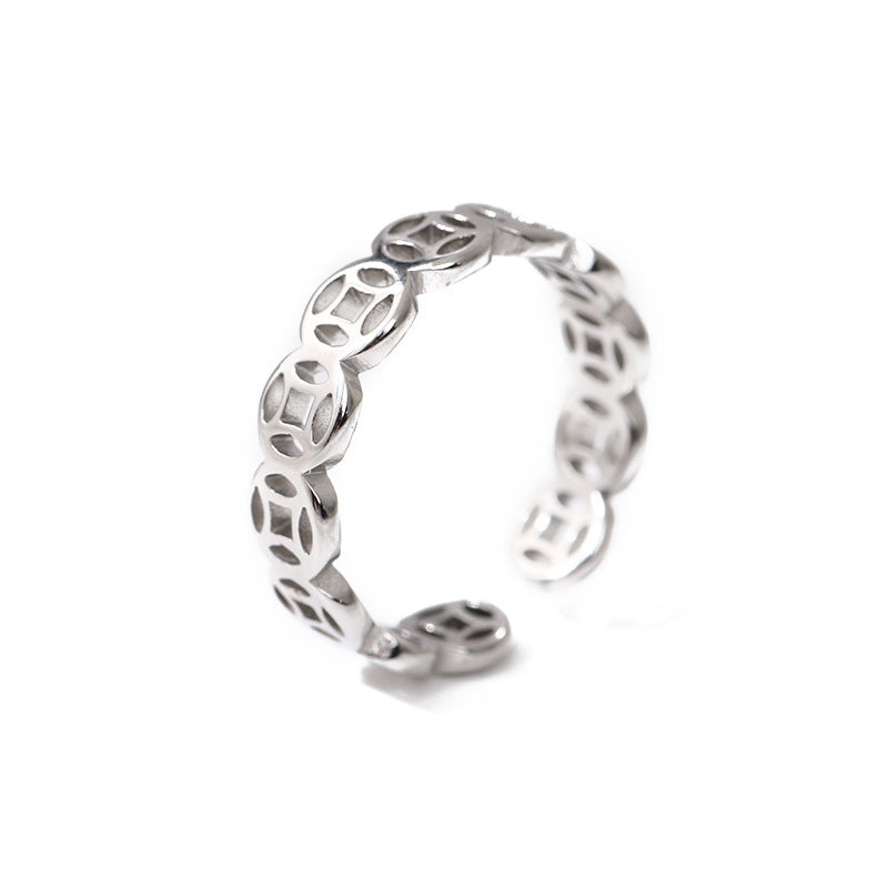 Damen filigraner Blumenring mit detailreicher Gestaltung Shop Nory