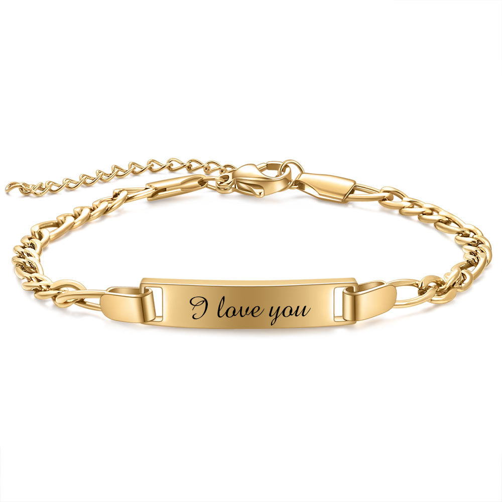 Damen Gravurarmband mit personalisierbarem Herzanhänger Shop Nory