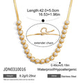 Damen Halskette mit luxuriösen Perlen und hypoallergenem Edelstahl Shop Nory