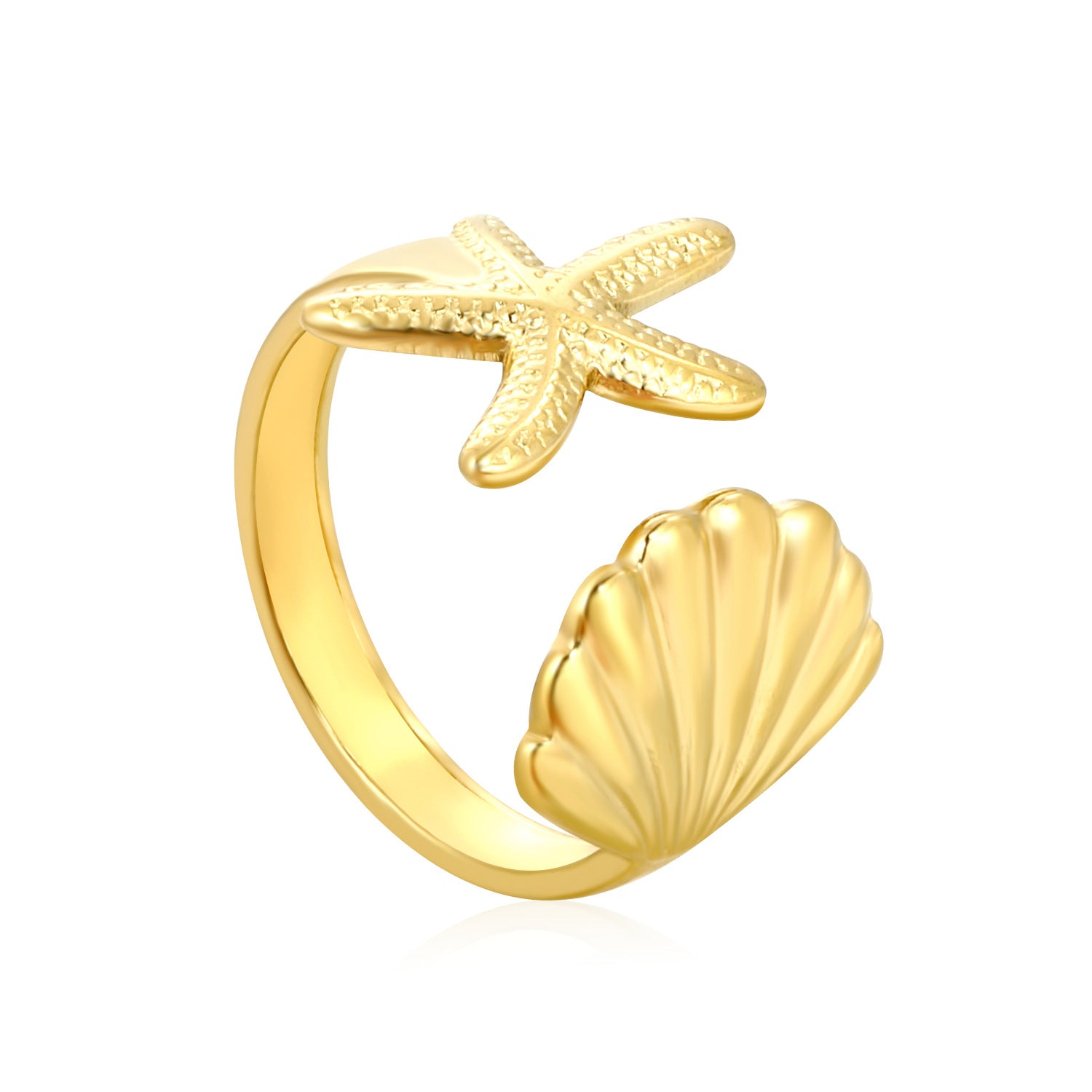 Damen offener Ring mit kunstvollem Sternenmuster und verstellbarem Design Shop Nory