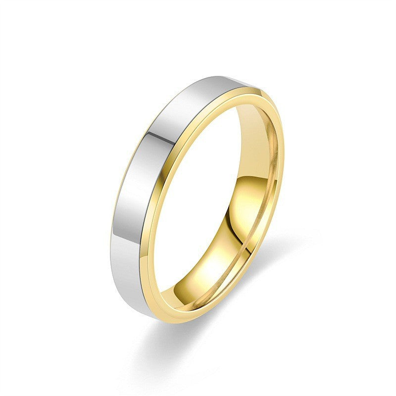 Herren Schmuckring mit eleganter, zweifarbiger Oberflächenstruktur Shop Nory