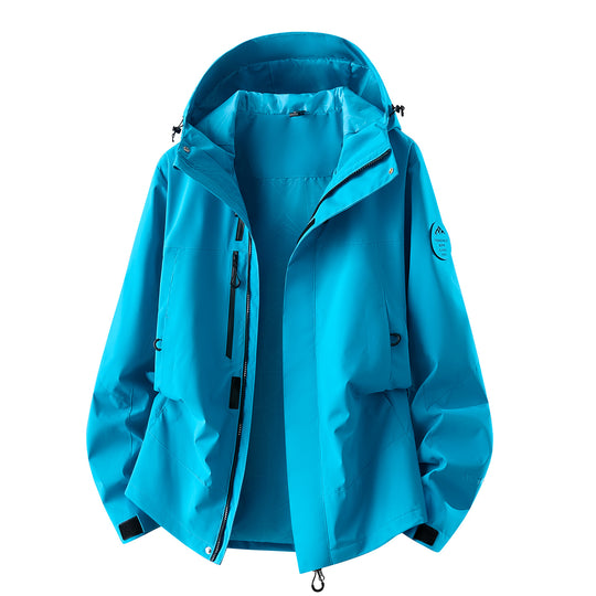 Herren wasserdichte Outdoorjacke mit abnehmbarer Fleece-Innenjacke Shop Nory