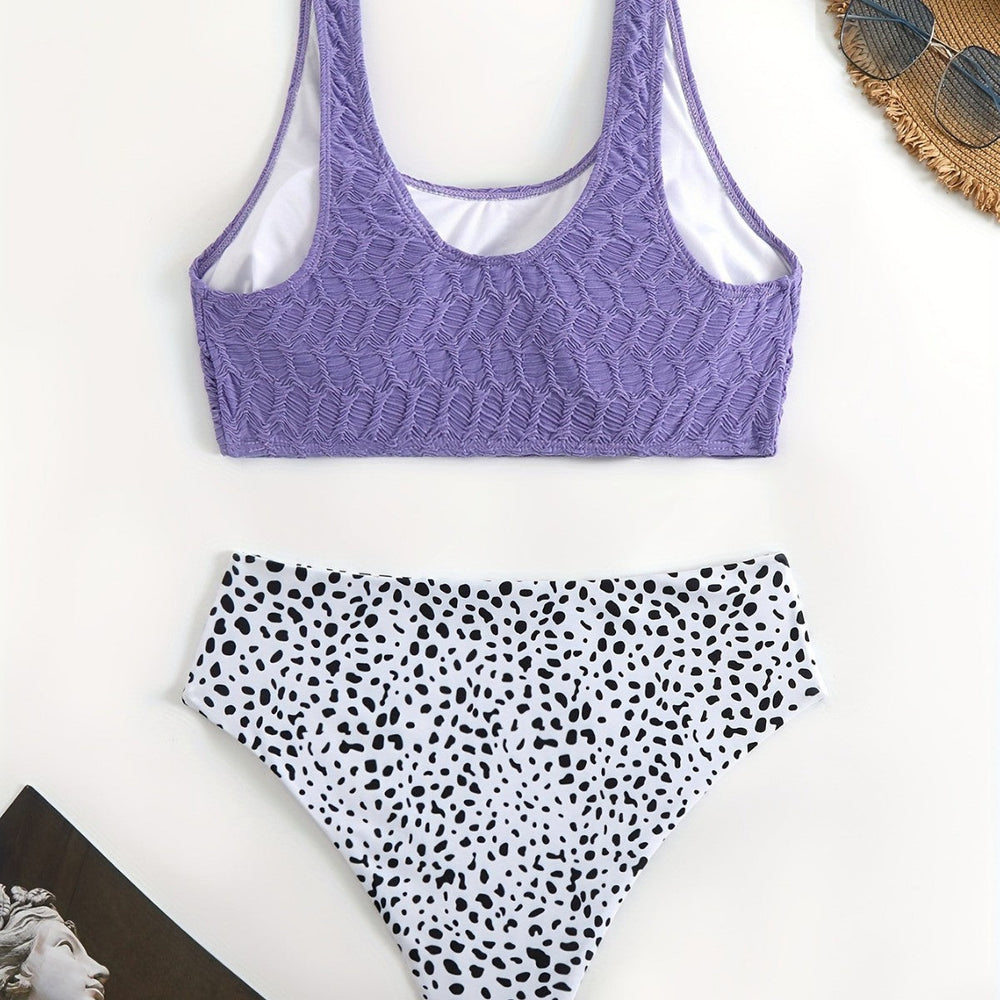 Damen Sportliches Bikini-Set mit elastischen Trägern