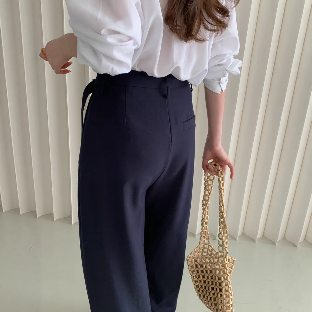 Damen Weite Bundfaltenhose Shop Nory