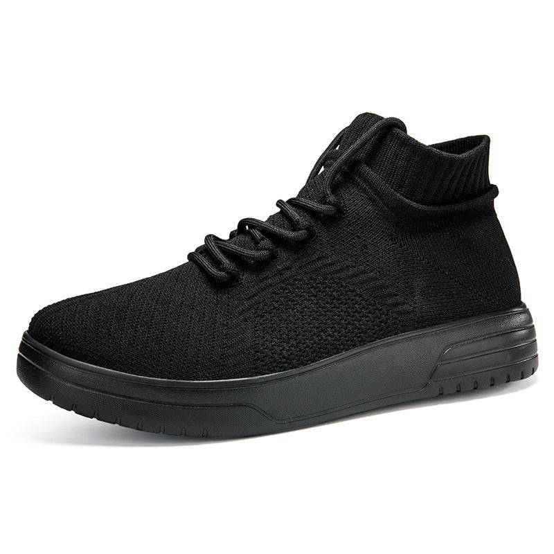 Damen Hohe Sneaker aus atmungsaktivem Strickmaterial