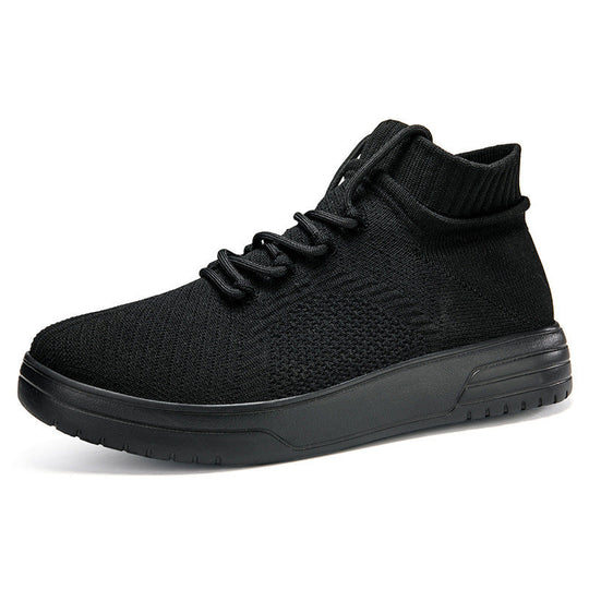 Damen Hohe Sneaker aus atmungsaktivem Strickmaterial