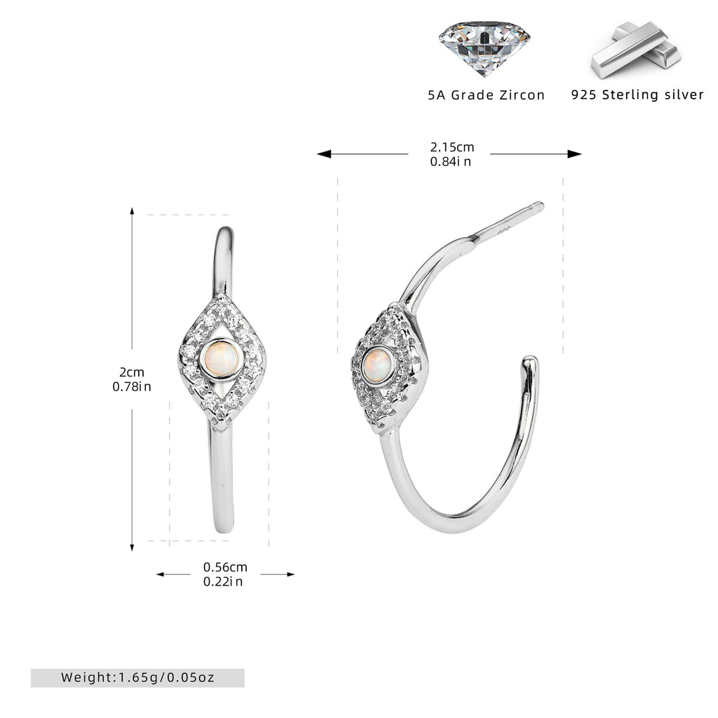Damen Ohrstecker mit Zirkon und hochwertigem 925 Sterling Silber Shop Nory