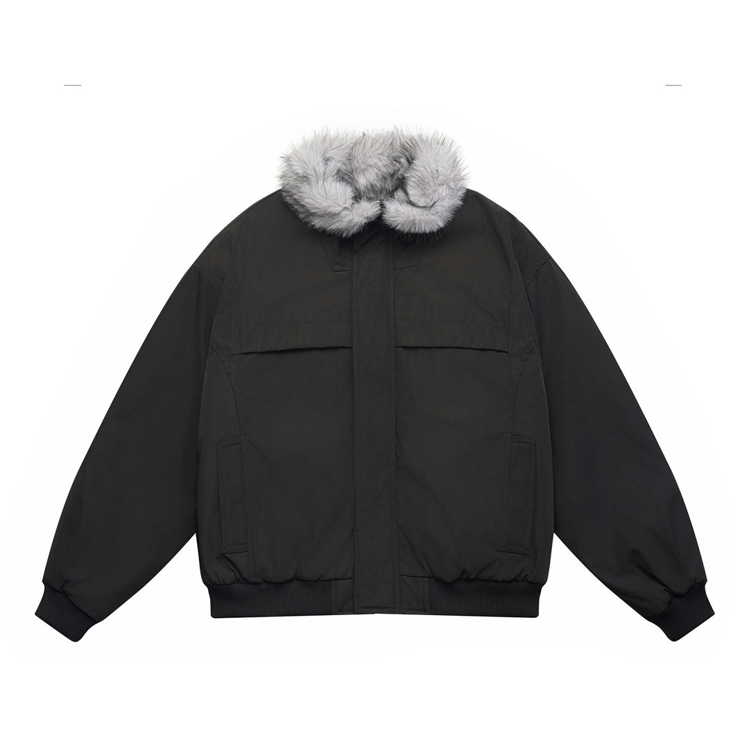Herren Boxy-Bomberjacke mit kuscheligem Kunstfellkragen und winddichter Thermofütterung Shop Nory