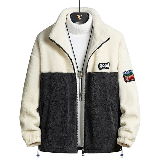 Herren Gemütliche Fleecejacke mit Kapuze Shop Nory