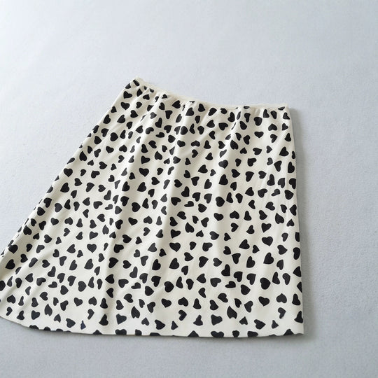 Damen Leichter Midirock aus Chiffon mit Leoprint und elastischem Bund Shop Nory
