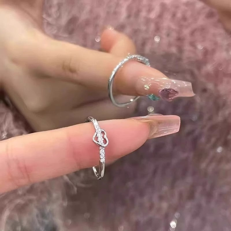 Damen filigraner Ring mit kunstvollem Zirkonia-Akzent Shop Nory