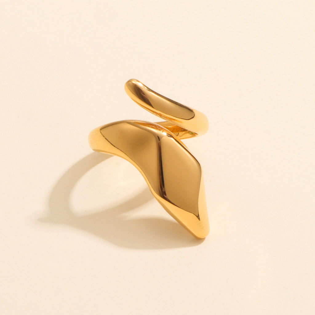 Damen Designer-Ring mit moderner Geometrie Shop Nory
