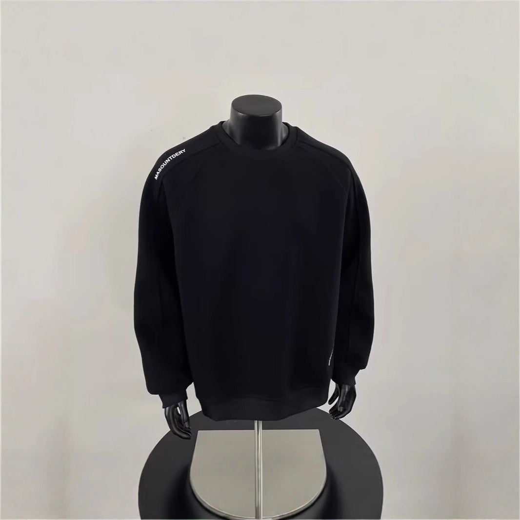Herren Modischer Sweatshirt mit Schulter-Patch-Design Shop Nory