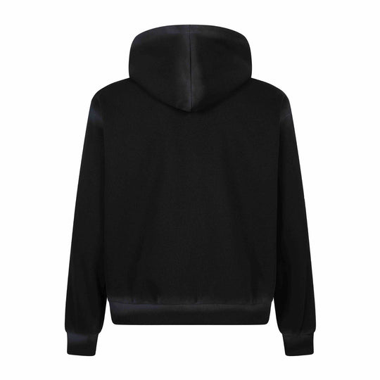 Unisex Kapuzenjacke mit durchgehendem Reißverschluss, großem Typo‑Print und Kängurutasche Shop Nory