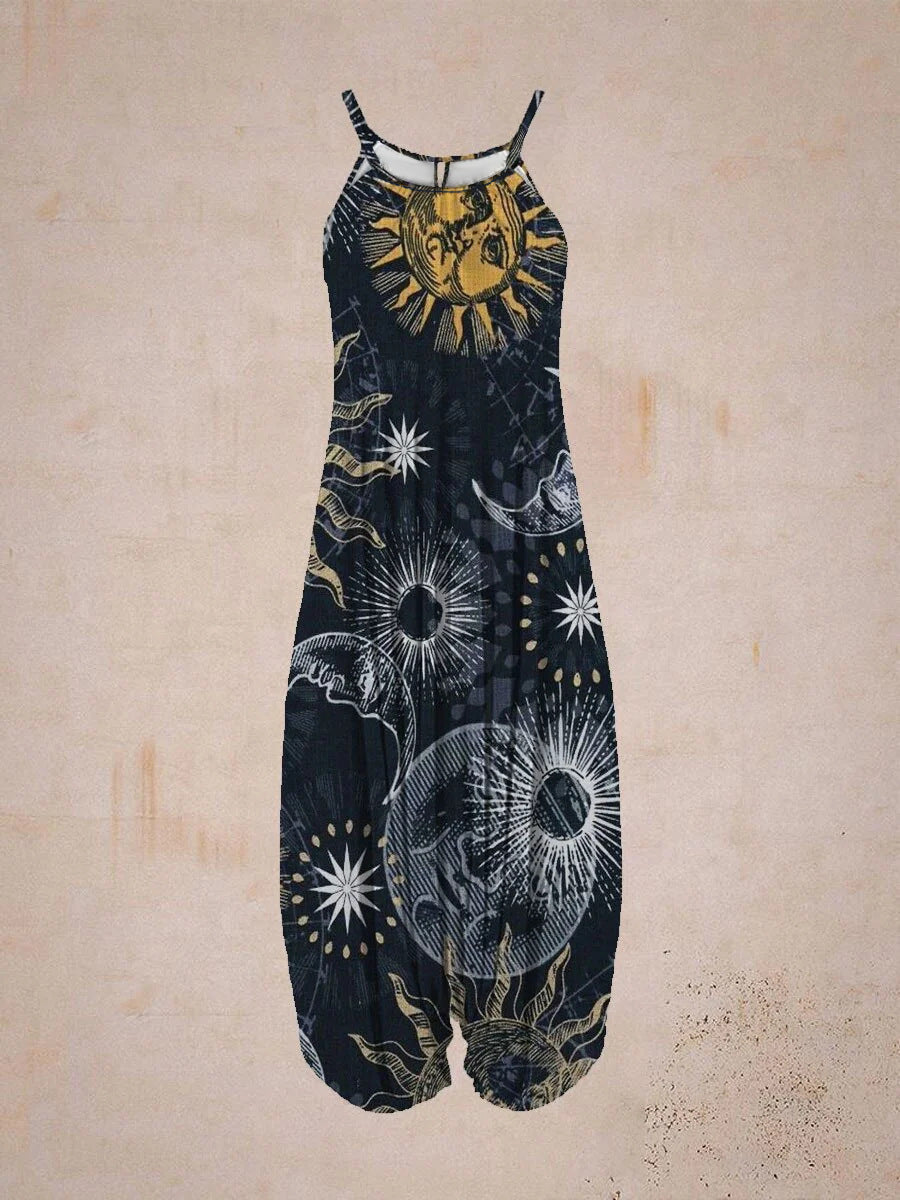 Damen Jumpsuit mit astrologischem Print Shopnory