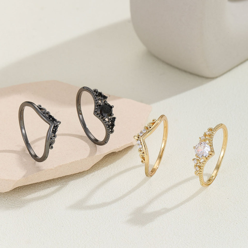 Damen Zierlicher Ring mit funkelndem Stein und filigranem Design Shop Nory