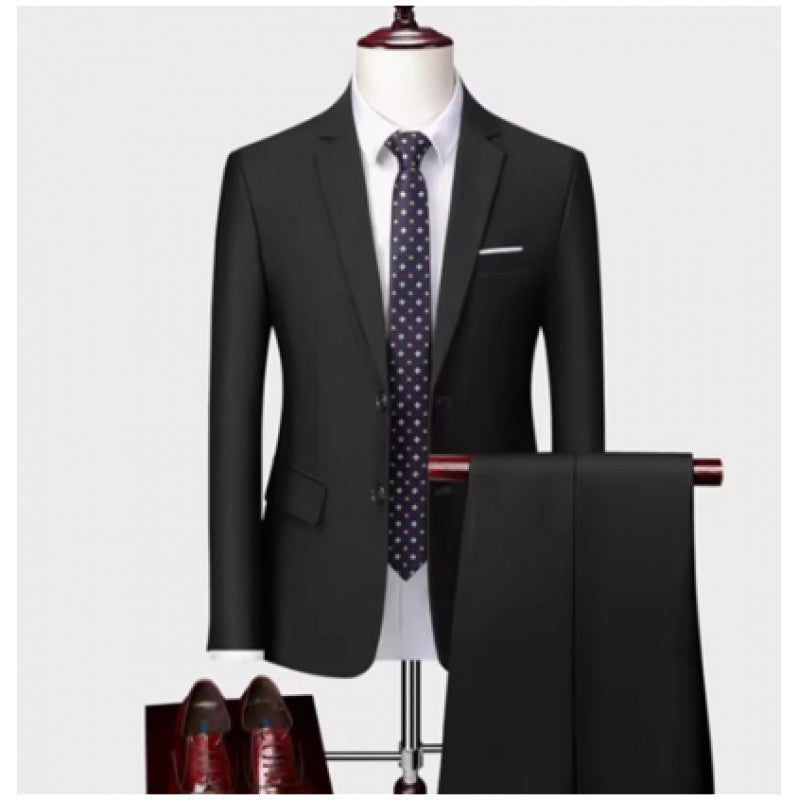 Herren Taillierter Zweiteiler-Anzug mit schmalem Revers und Ein-Knopf-Verschluss Shop Nory