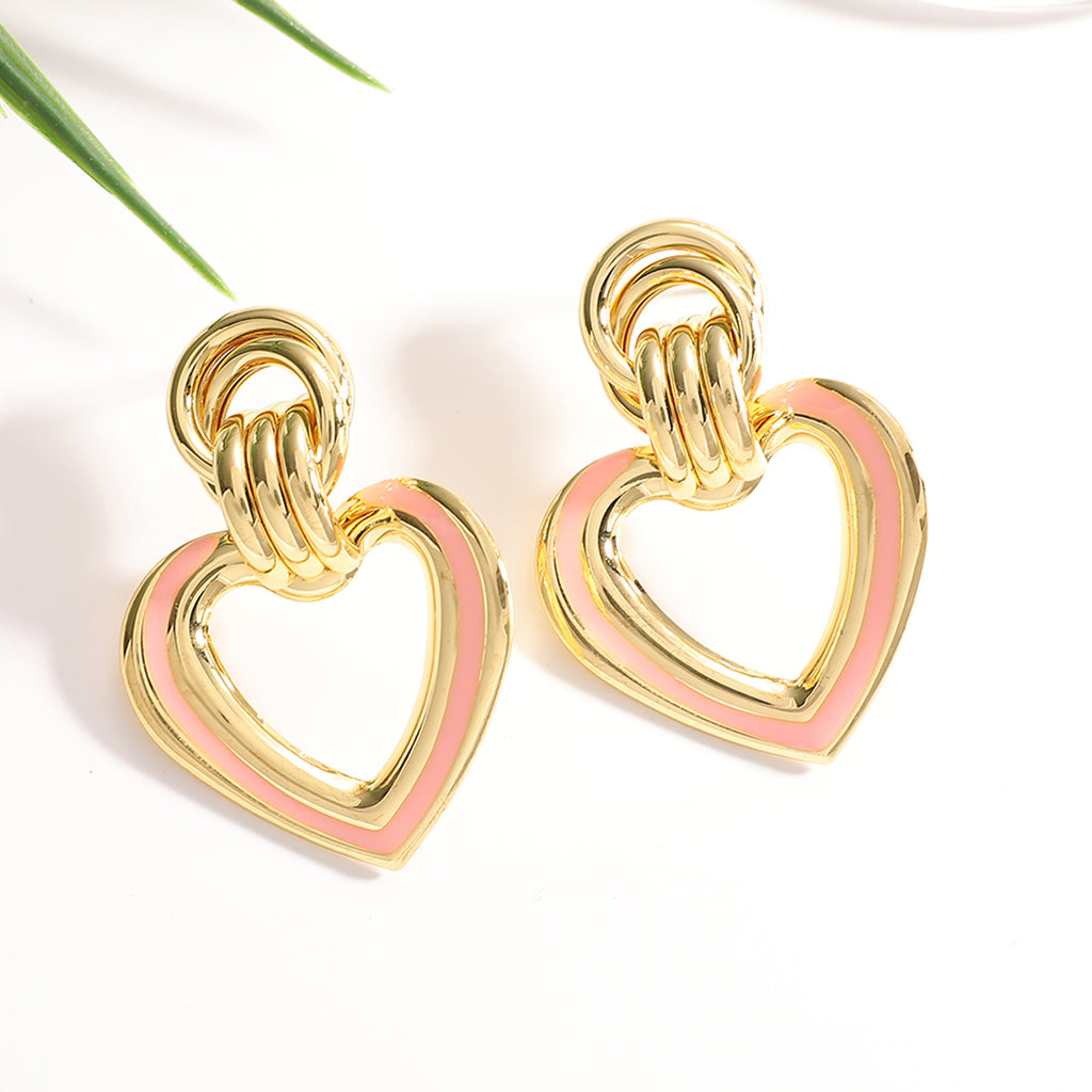 Damen Herzförmige Statement Ohrringe mit elegantem Design Shop Nory