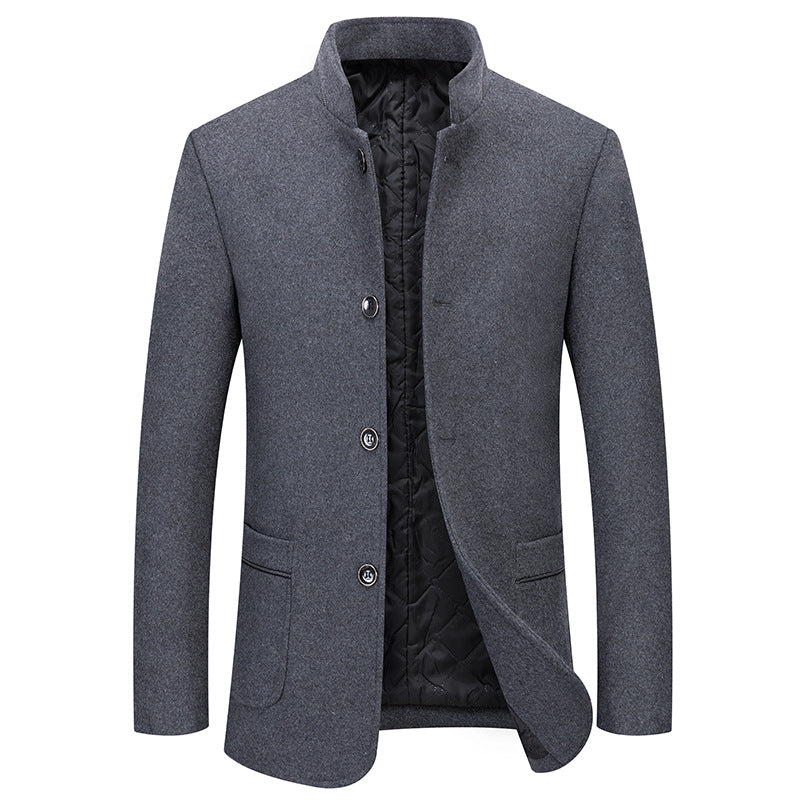 Herren Kurzmantel aus Wollmix mit Stehkragen und gesteppter Thermofütterung Shop Nory