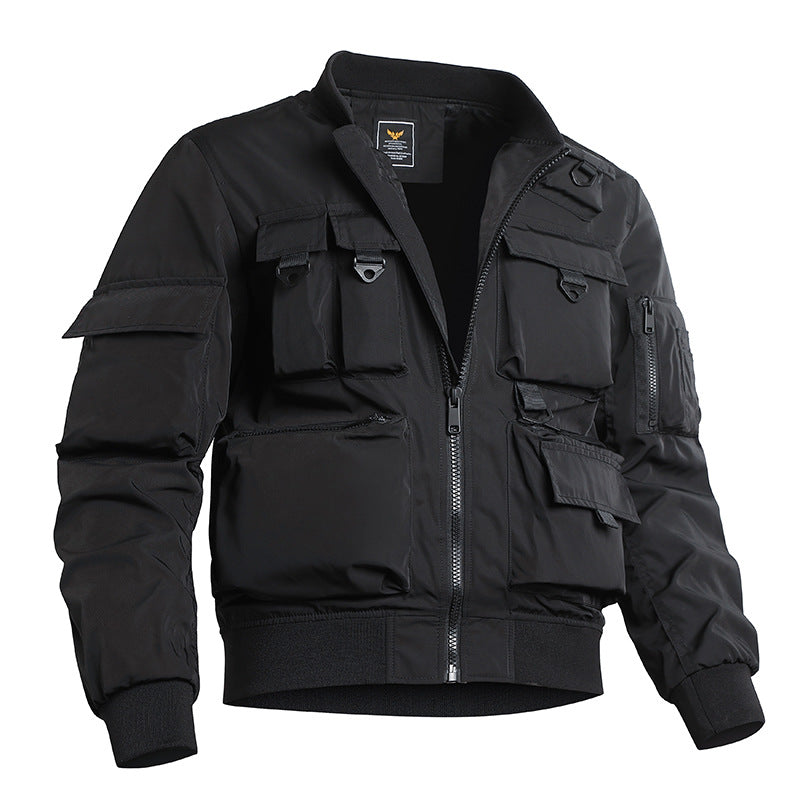 Herren taktische Bomberjacke mit multifunktionalen Utility-Taschen Shop Nory