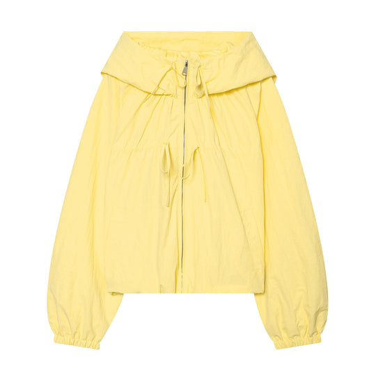 Damen Kapuzen-Cropped-Outdoorjacke mit Tunnelzug und elastischem Saum Shop Nory