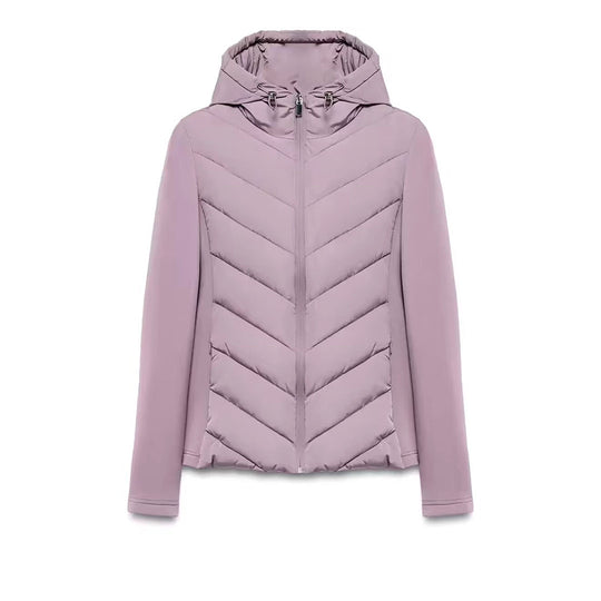 Damen Hybrid-Steppjacke mit Wattierung, Kapuze und elastischen Ärmel-Einsätzen Shop Nory