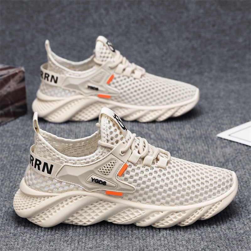 Damen Leichte Lauf-Sneaker mit atmungsaktivem Mesh-Obermaterial und rutschfester Sohle